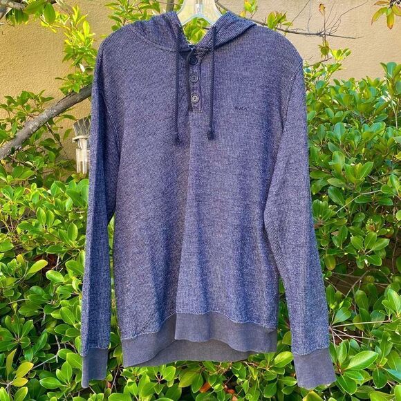 RVCA Charcoal Gray Sweatshirt/Hoodie Sz M Excellent pre-owned. - Picture 1 of 8